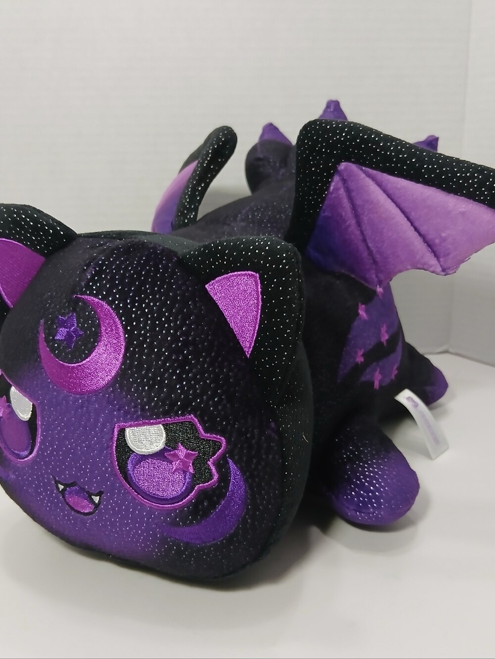 Aphmau MeeMeows 11” Large Mystery Plush Elemental DARK CAT BAT Black Purple 4846